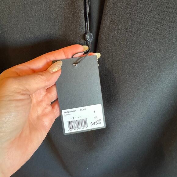 The Kooples Lace Sleeve Crepe Dress NWT Size 1 (US Small) – Retail $345 - Picture 3 of 11